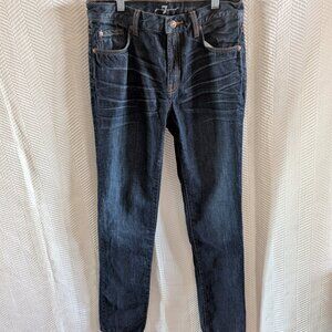 7 for all Mankind Men's Paxtyn Jeans Skinny Slim 28x31 Dark Wash Denim NWOT